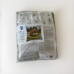 Vervaco Mountain Cabin Cross Stitch Cushion Kit 16x16 0146352 Belgium Cotton